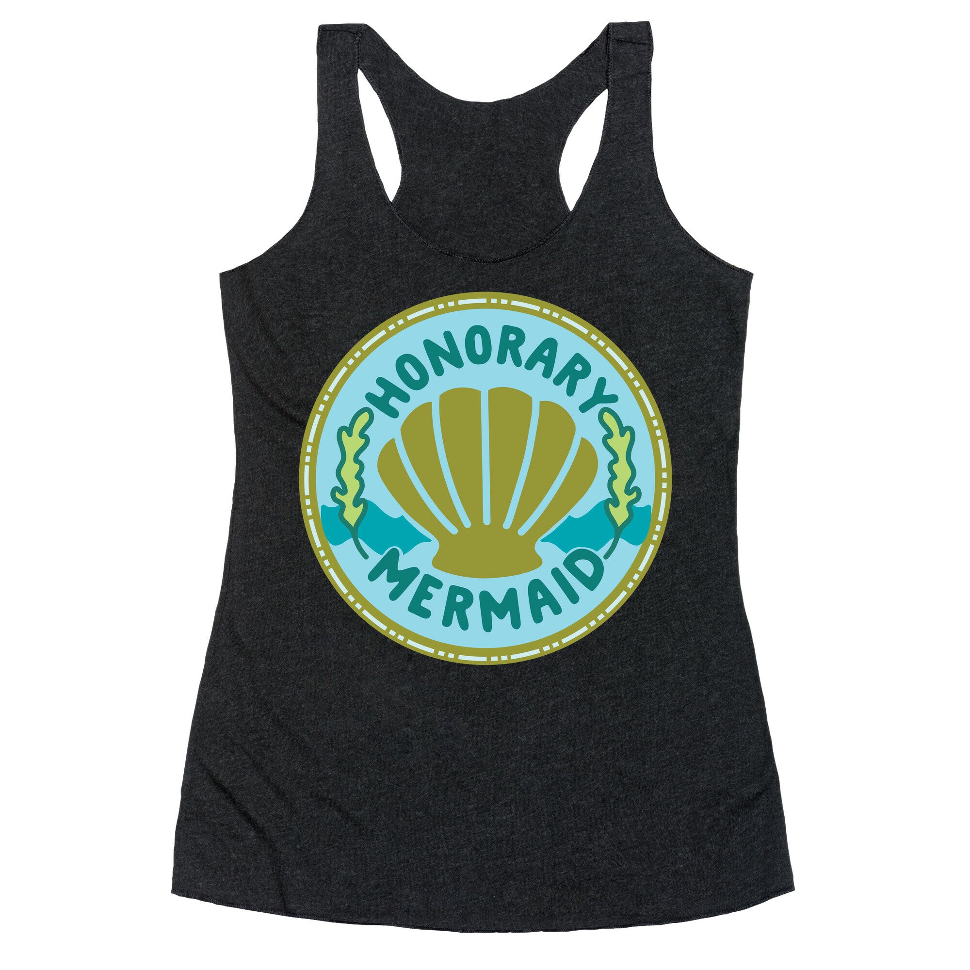 Honorary Mermaid Culture Merit Badge Racerback Tank